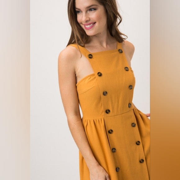 &Merci Sunflower Apron Dress - Size M - Picture 4 of 5